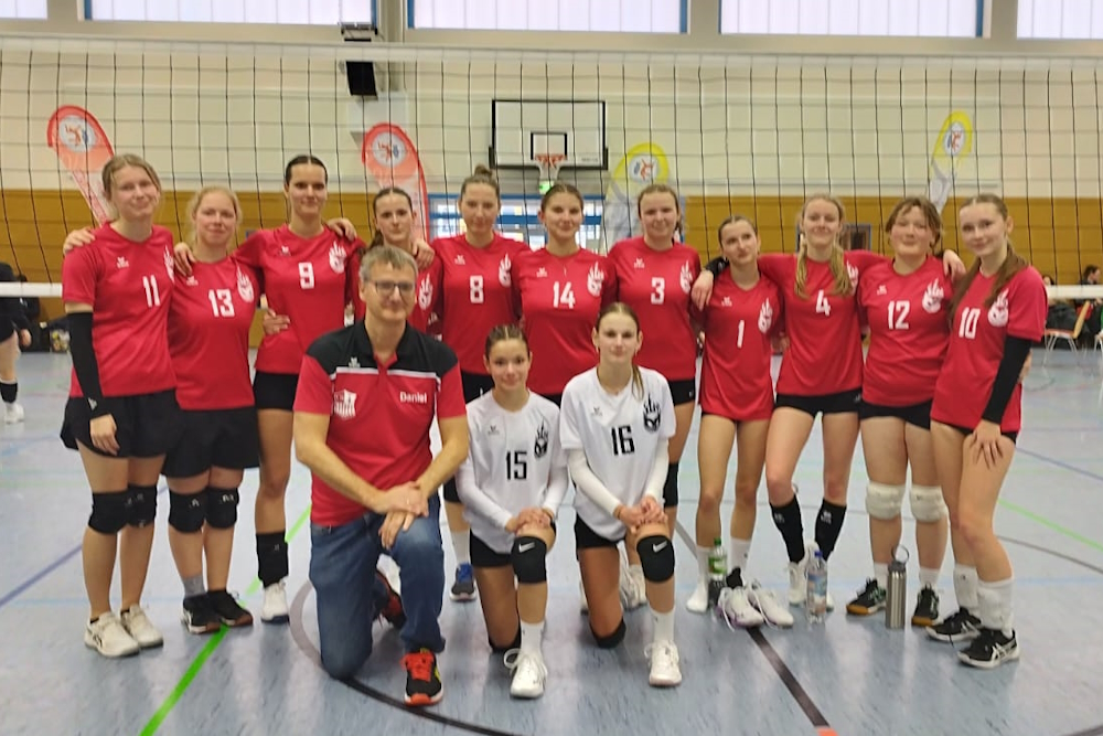Unsere 3. Mannschaft der U18w am letzten Spieltag (Foto: Daniel Schulz)
