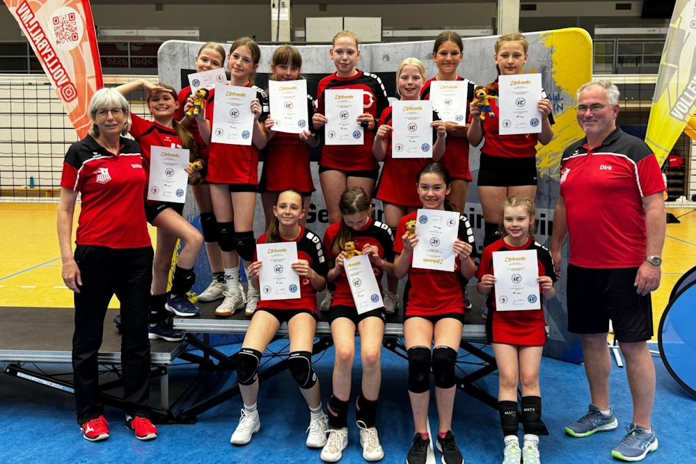 Unsere Teilnehmerinnen an der Qualifikation zum Viertelfinale der Landesmeisterschaft (Foto: Kathleen Venz)