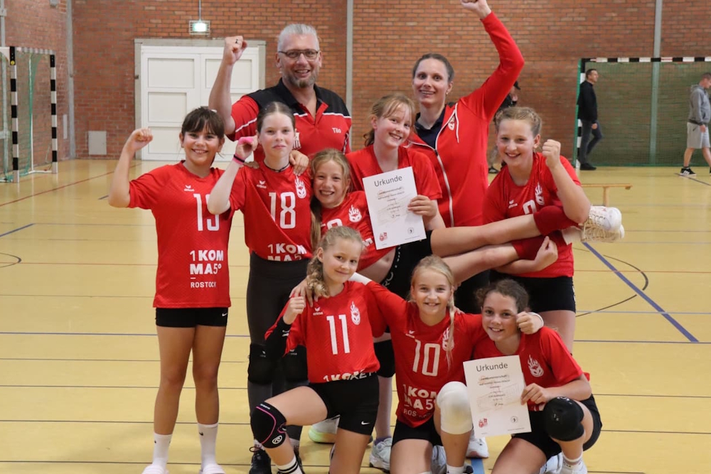 Als Ausrichter landeten unsere Spielerinnen auf Platz 7 in heimischer Halle (Foto: Conrad Freuling)