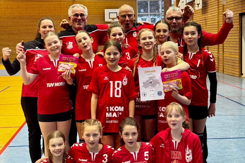 Mit drei Teams waren die Stralsunder U13-Mädels bei dieser Vorrunde dabei (Foto: Fr. Venz)