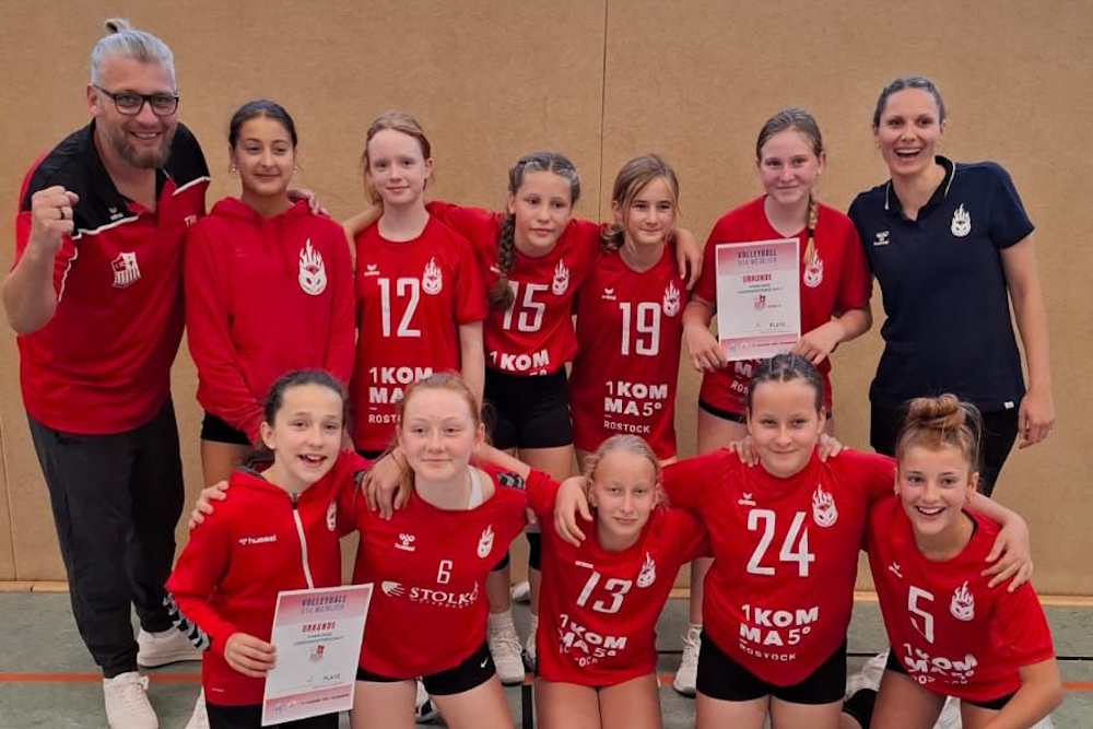 Volleyballturnier der U14w in Rostock